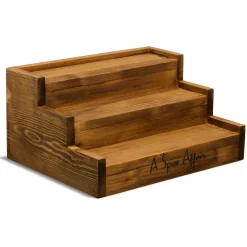 A SPICE AFFAIR'S COUNTERTOP WOOD RACK (12 JARS)