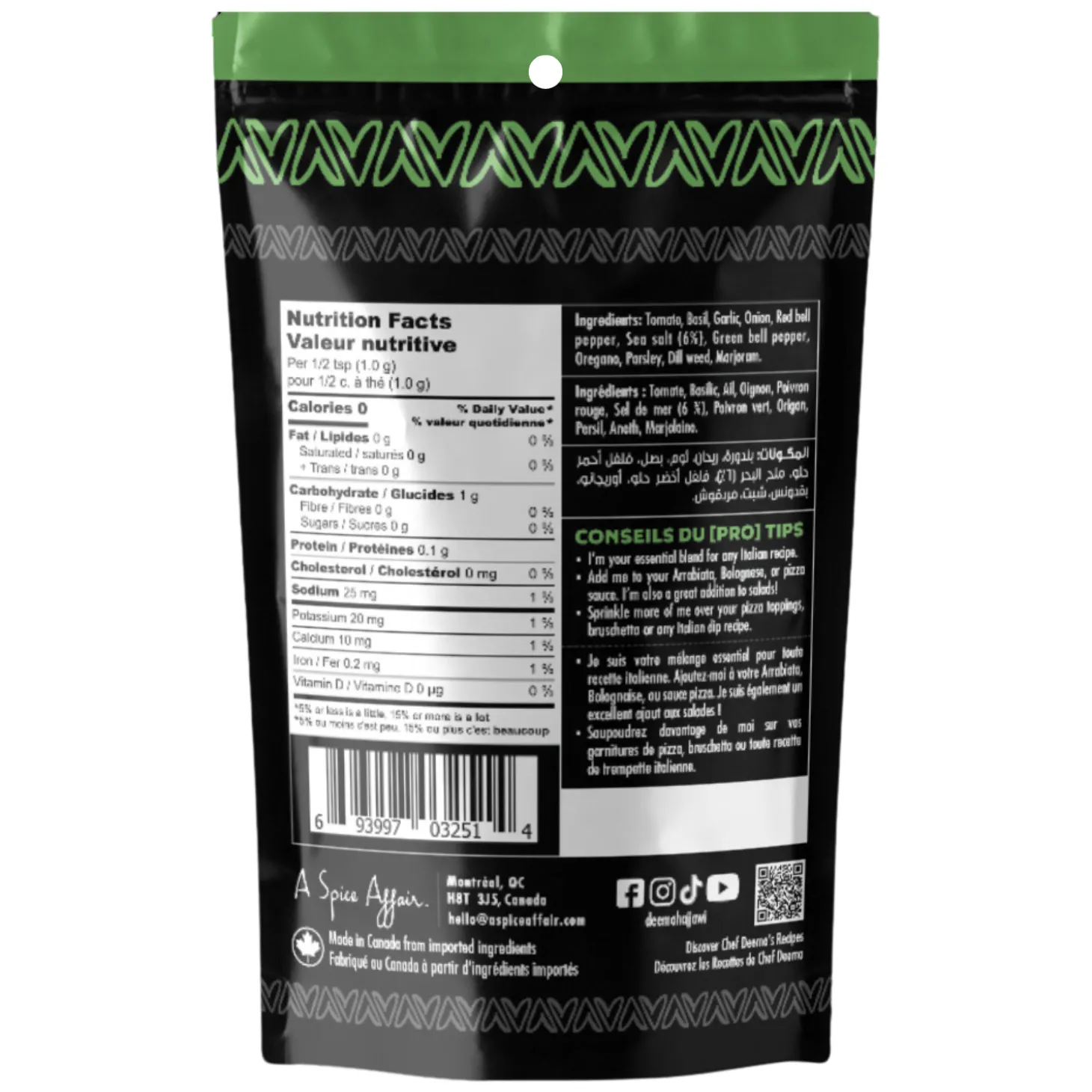 CHEF DEEMA'S EVERYTHING ITALIAN SEASONING 80 G (2.82 oz)