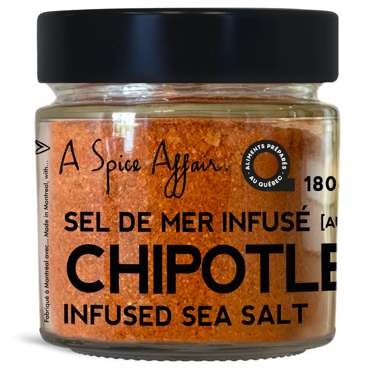 CHIPOTLE INFUSED SEA SALT 180 G (4.3 oz)