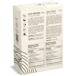 FIVE PEPPERS & SEA SALT GRINDER SET