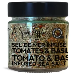 TOMATO & BASIL INFUSED SEA SALT 120 G (4.2 oz)
